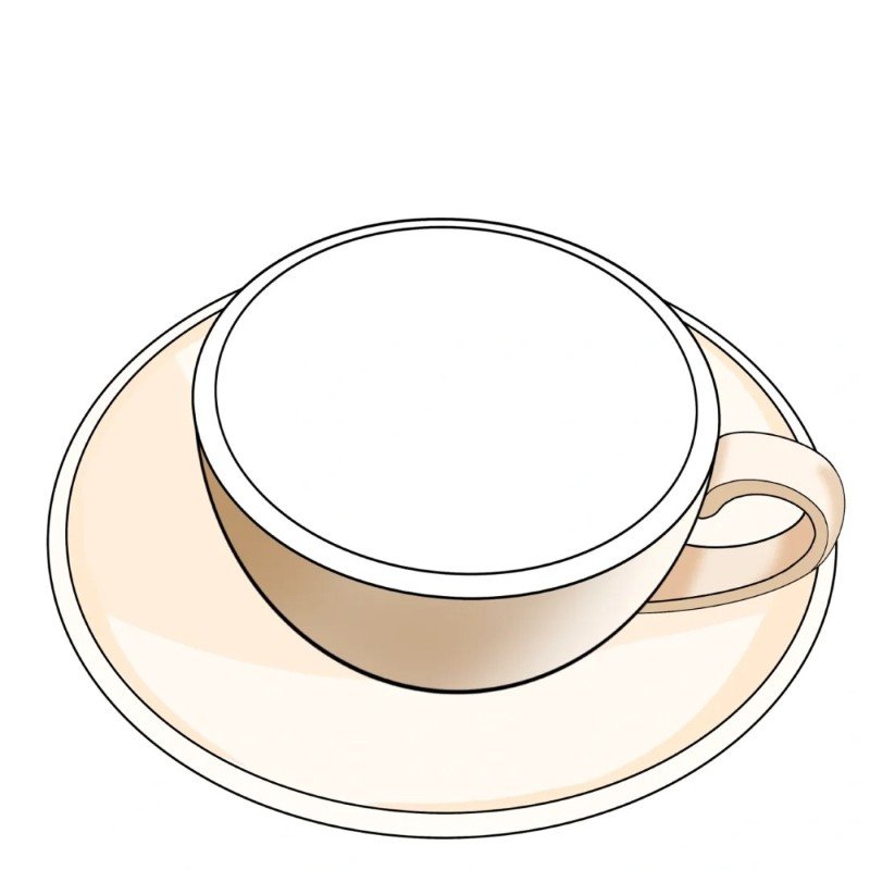 How to draw a coffee cup 3