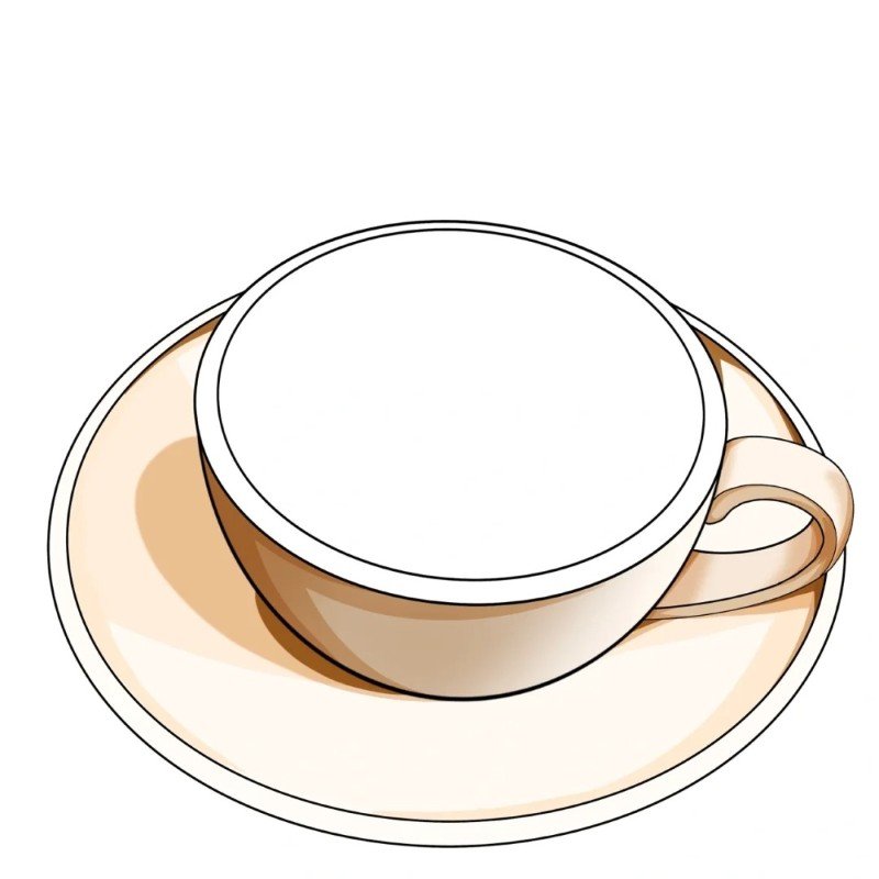 How to draw a coffee cup 5