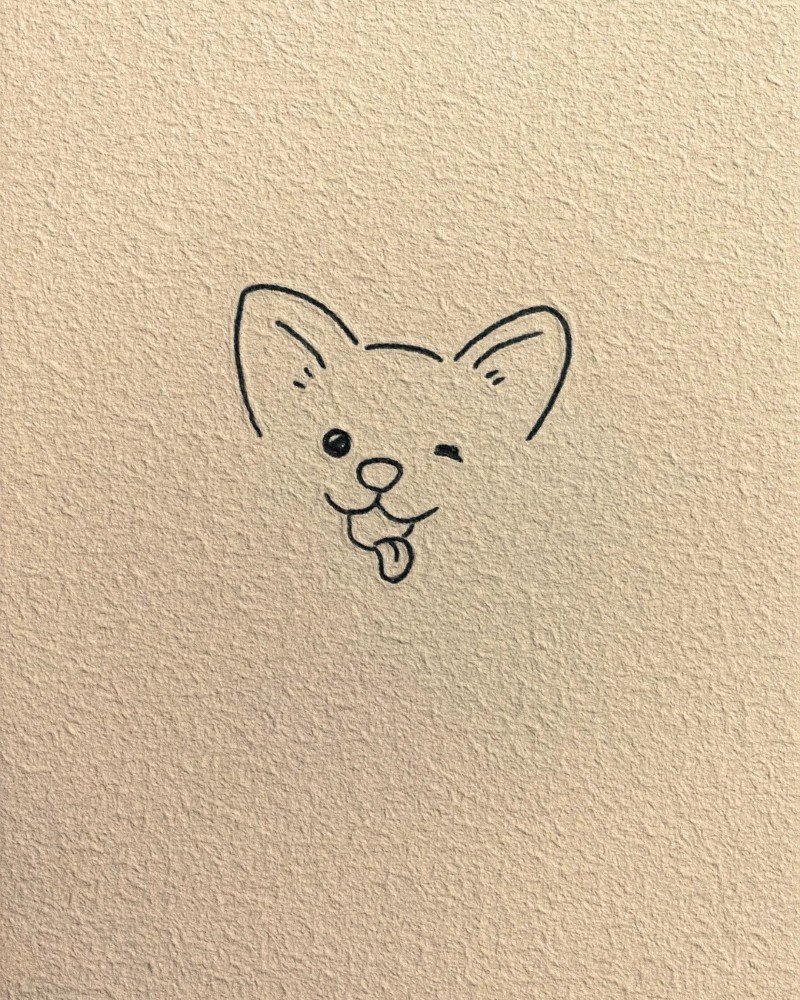 How to draw a corgi 2