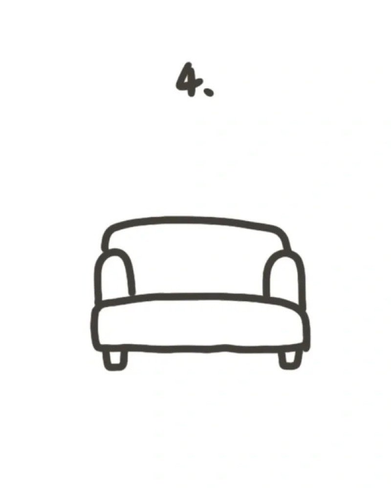  How to draw a couch easy 4