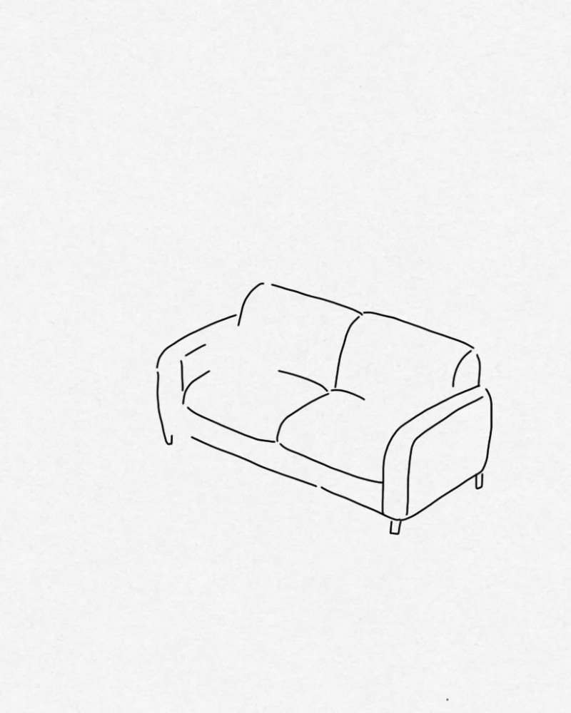 How to draw a couch step by step 1