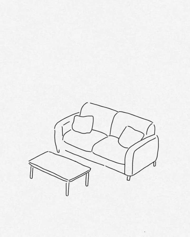 How to draw a couch step by step 3