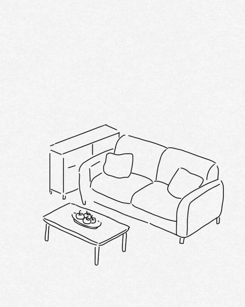 How to draw a couch step by step 5