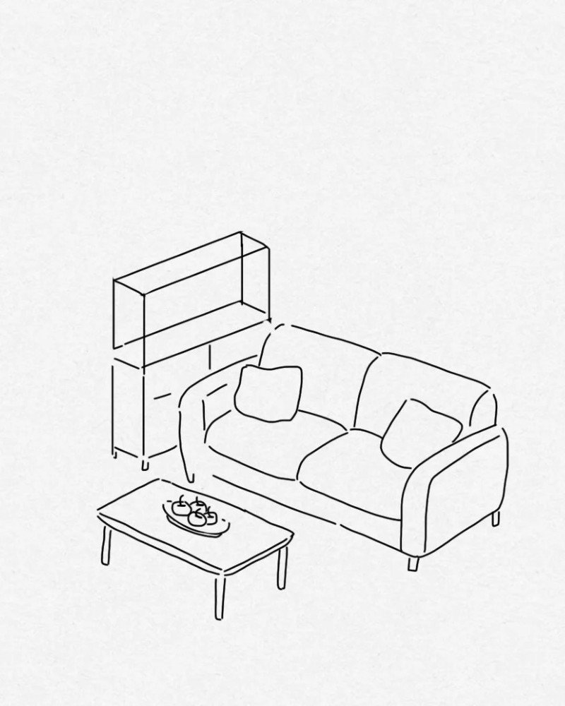 How to draw a couch step by step 6