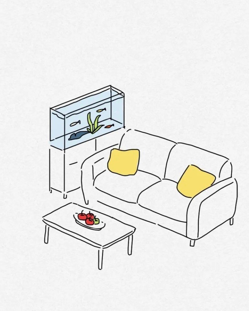 How to draw a couch step by step