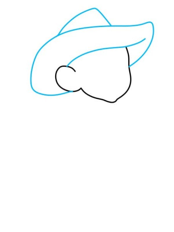 How to draw a cowboy 2