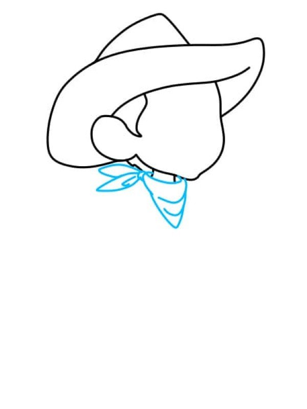 How to draw a cowboy 4