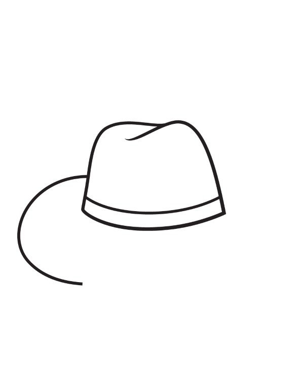 How to draw a cowboy hat 5