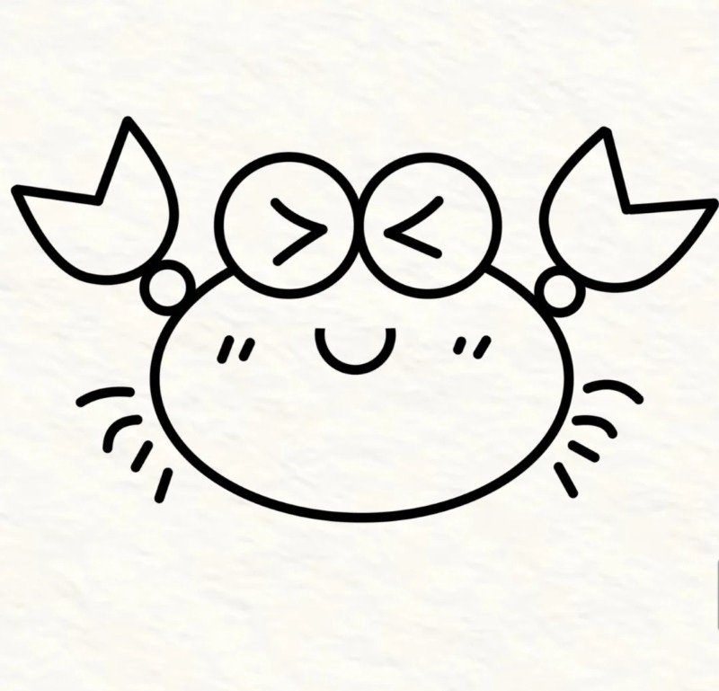 how to draw a crab 6