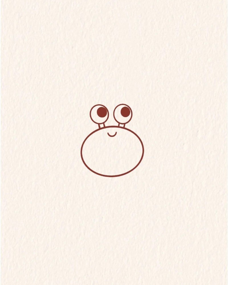 How to draw a crab cute 2