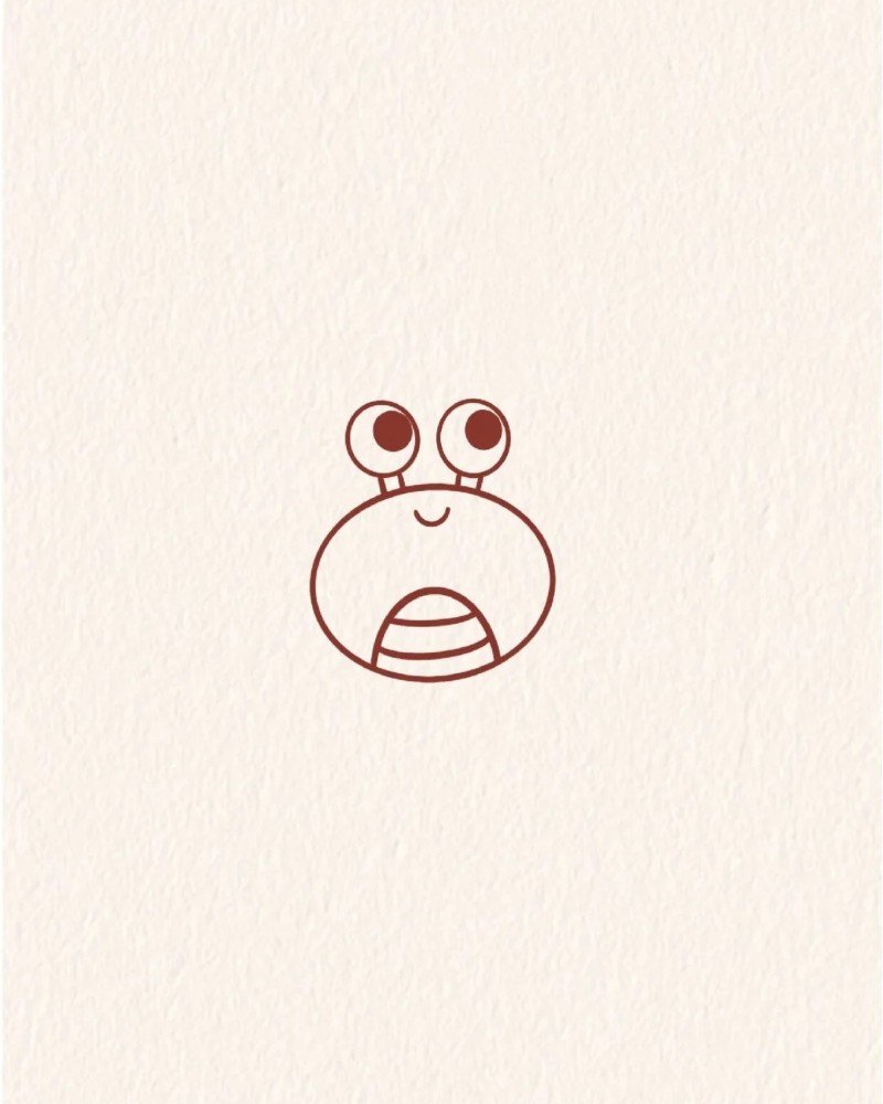 How to draw a crab cute 3