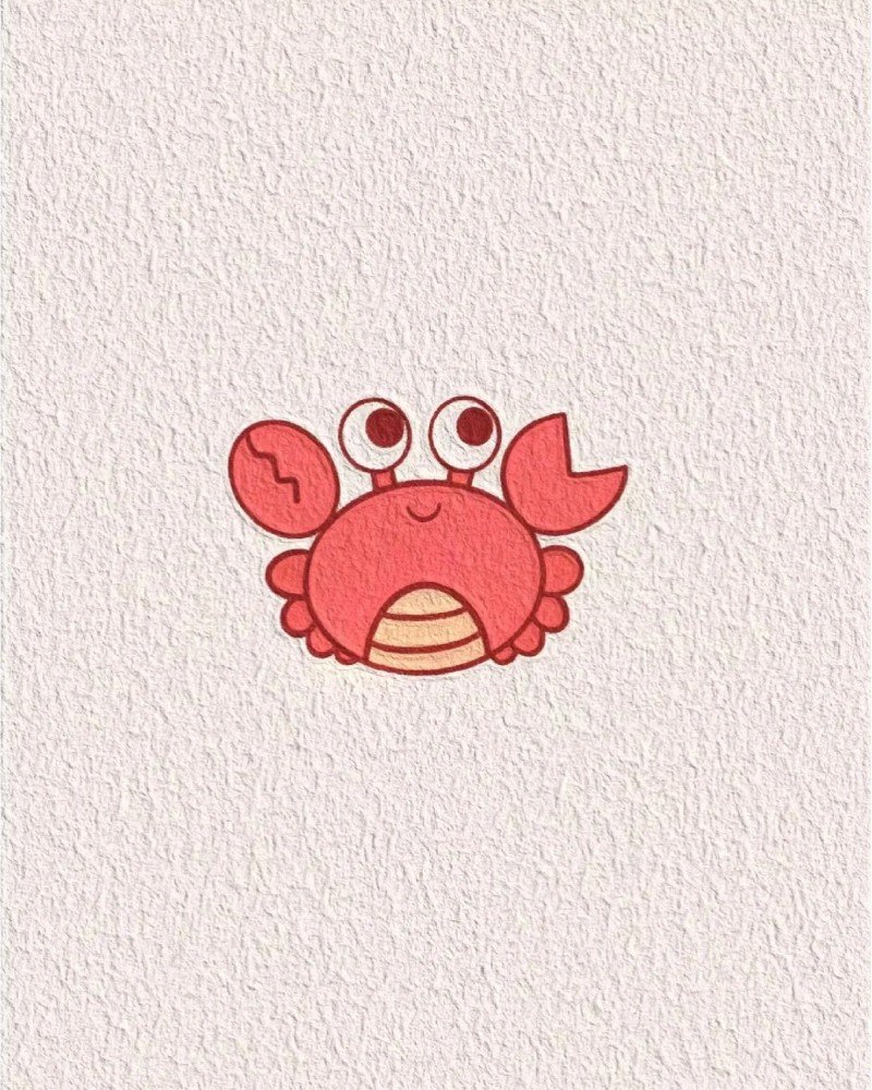 How to draw a crab cute