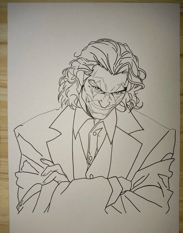How to draw a creepy clown 6