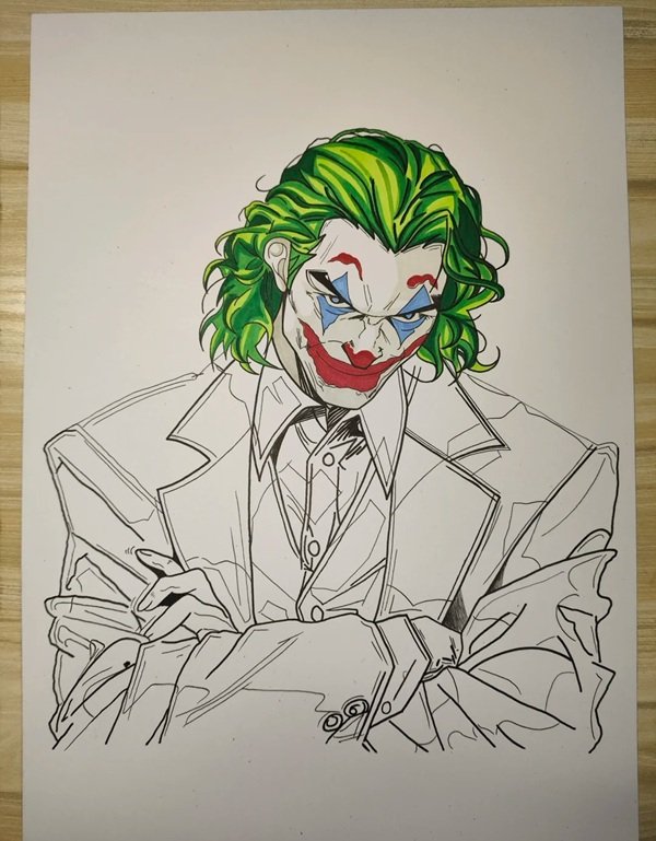How to draw a creepy clown 8