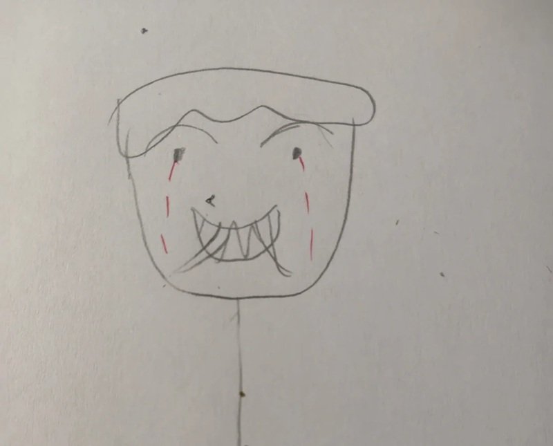 How to draw a creepy smile