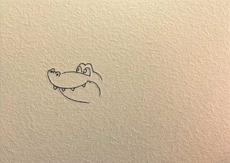 How to draw a crocodile for kids  2