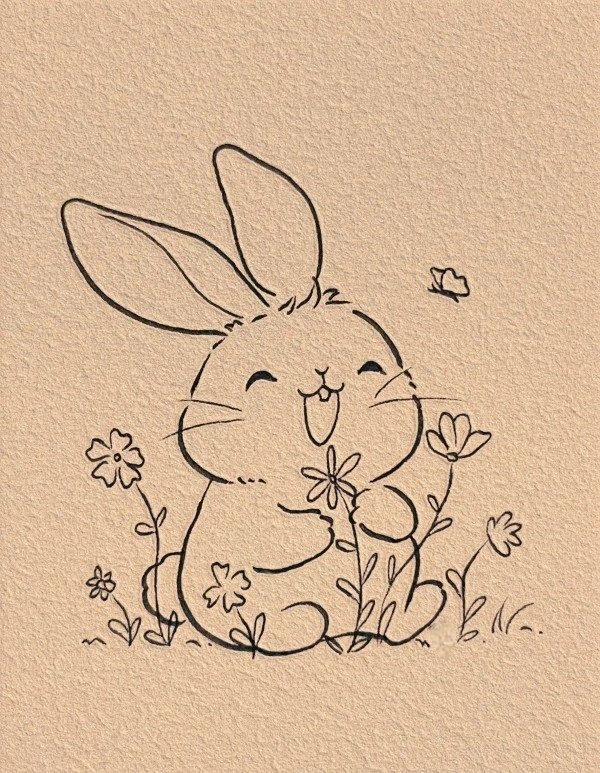 How to draw a cute Bunny beautiful 6