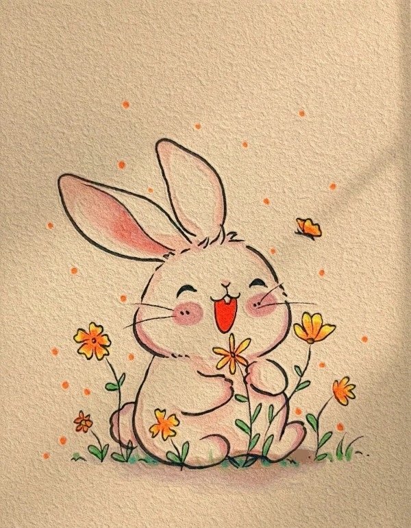 How to draw a cute Bunny beautiful