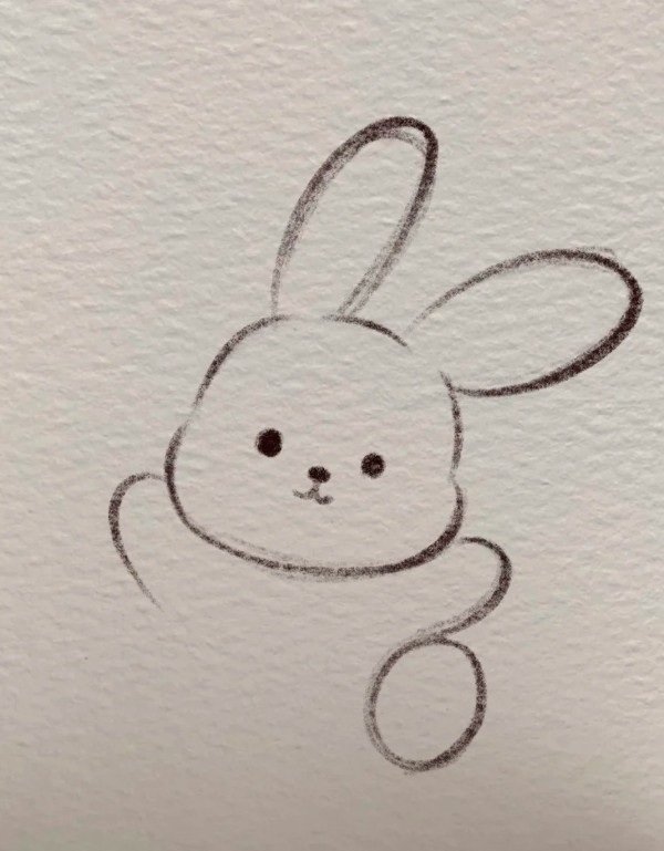 How to draw a cute Bunny rabbit 5