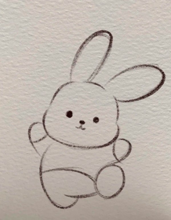 How to draw a cute Bunny rabbit 5
