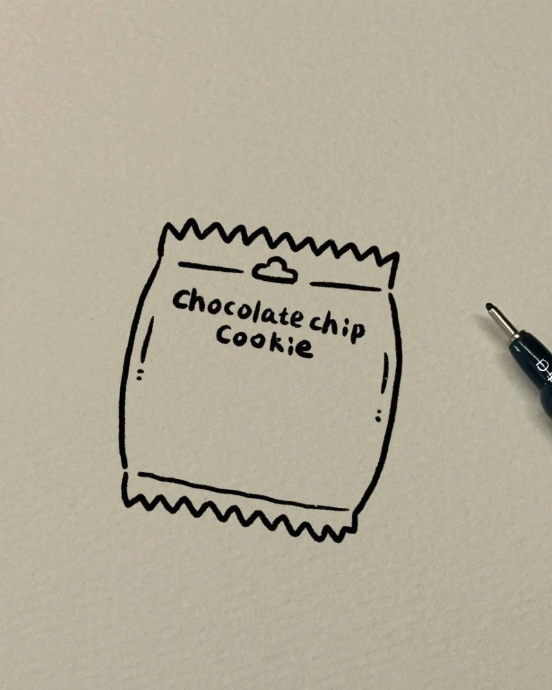 How to draw a cute cookie 3