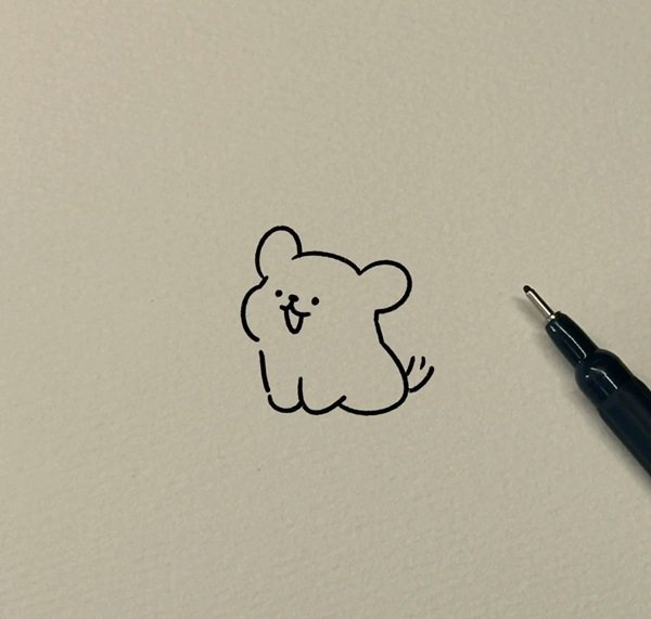 How to draw a cute dog