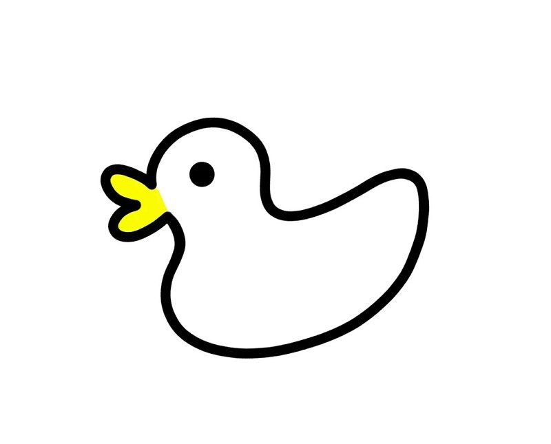 How to draw a cute duck easy step by step