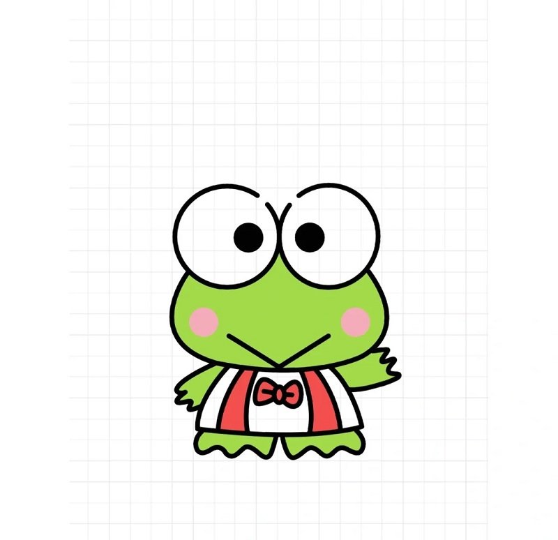 How to draw a cute frog