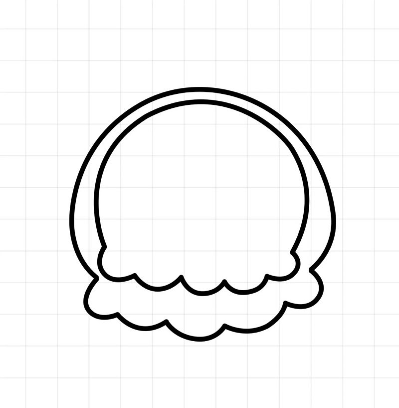 How to draw a cute jellyfish 2