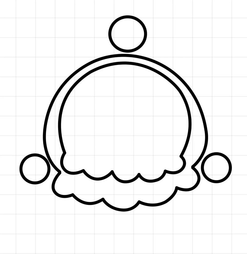 How to draw a cute jellyfish 3