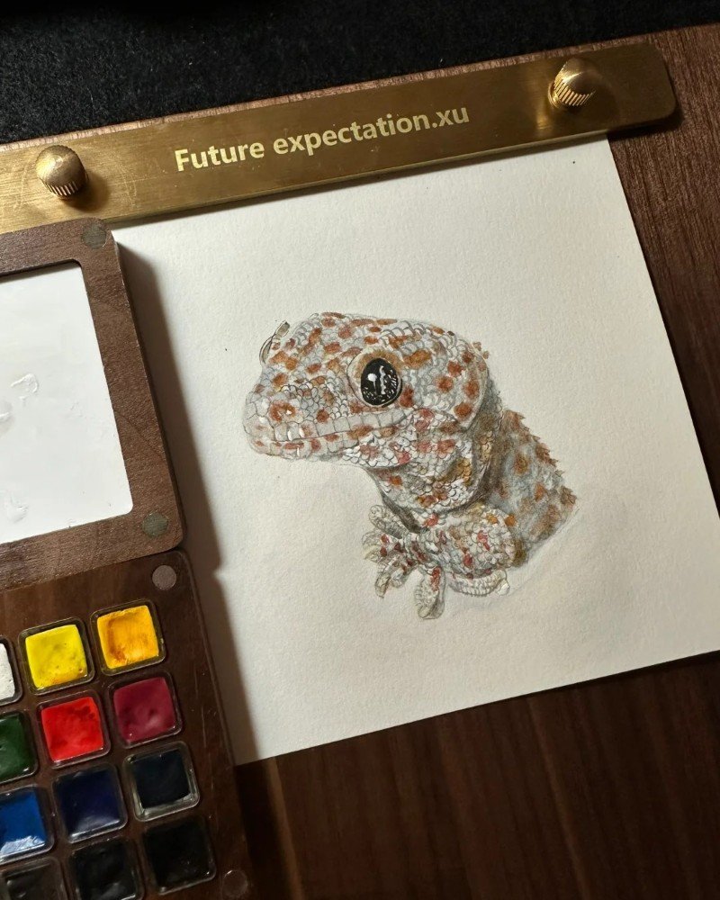 How to draw a cute Lizard