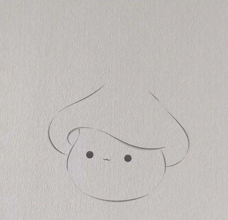 How to draw a cute mushroom 2