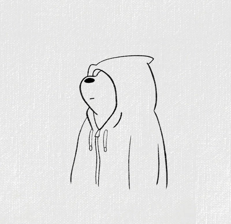 How to draw a cute polar bear 4