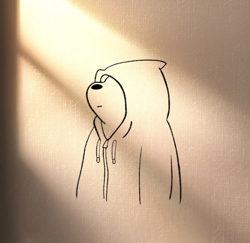 How to draw a cute polar bear