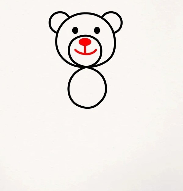 How to draw a cute teddy bear easy 5