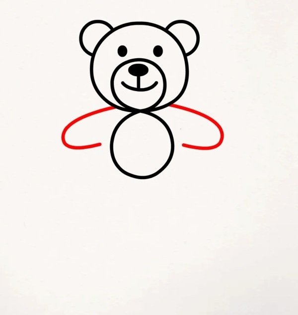 How to draw a cute teddy bear easy 6