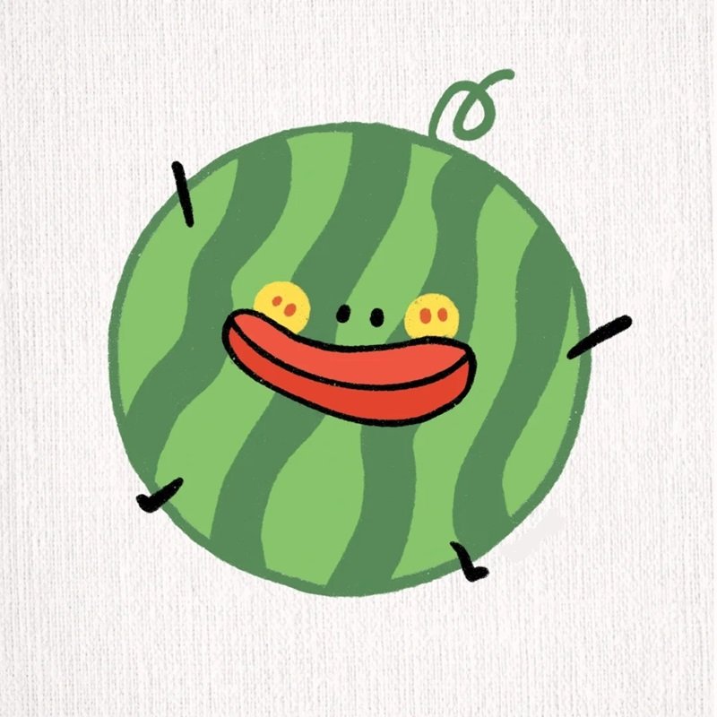 How to draw a cute watermelon