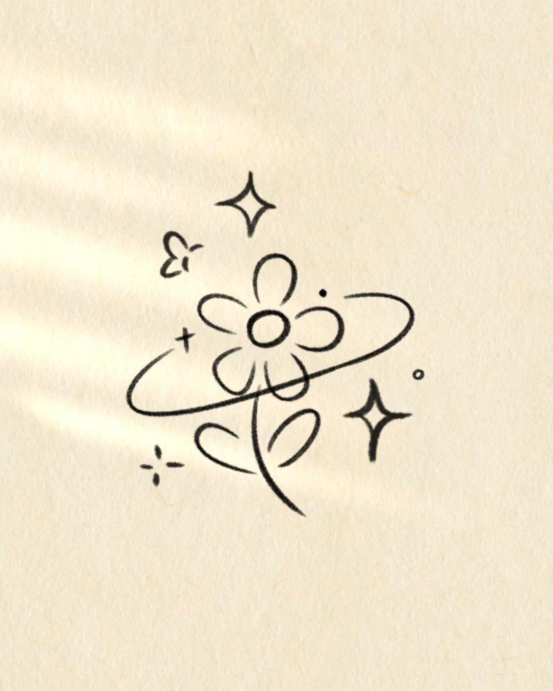 How to draw a daisy easy