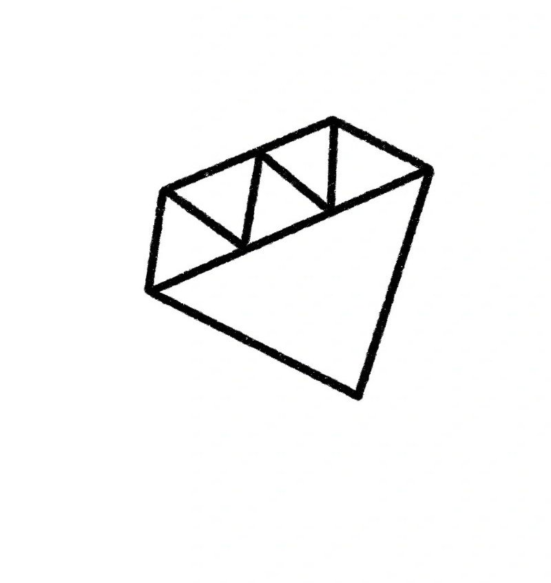 How to draw a diamond 4