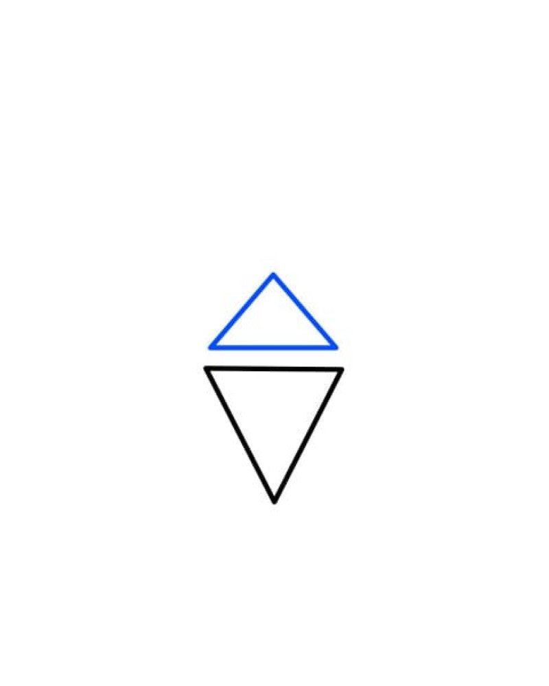 How to draw a diamond shape 2