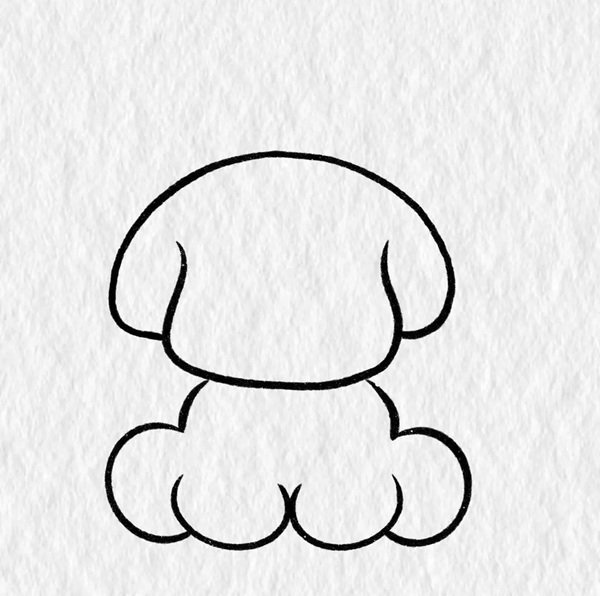 4How to draw a dog 