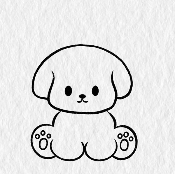 How to draw a dog 5