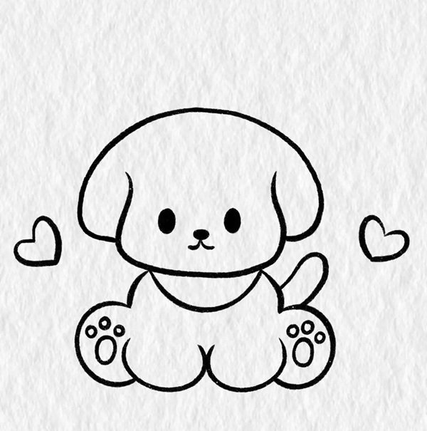 How to draw a dog 6
