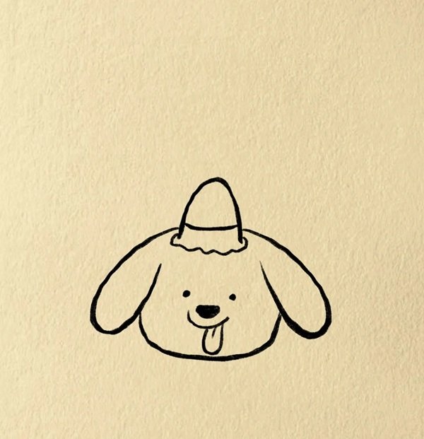 How to draw a dog cute 4