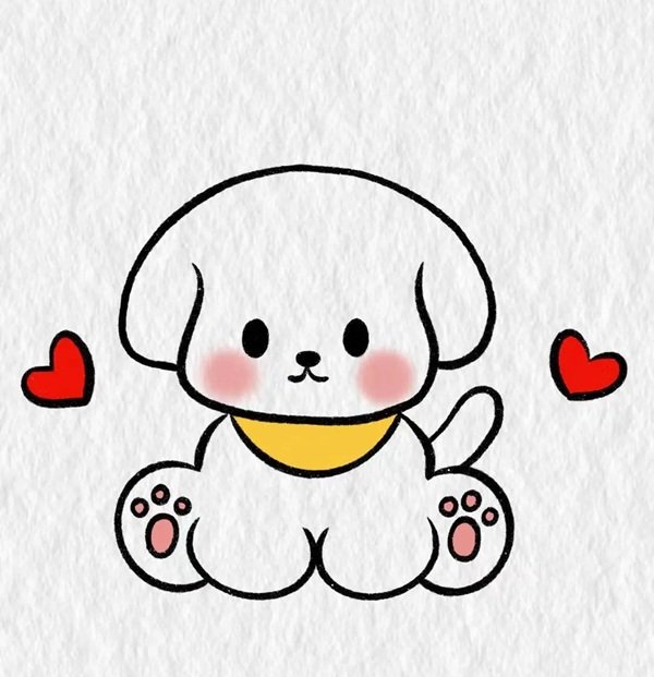 How to draw a dog 