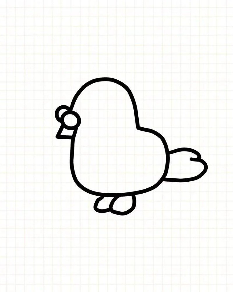 How to draw a dove bird for kids 4