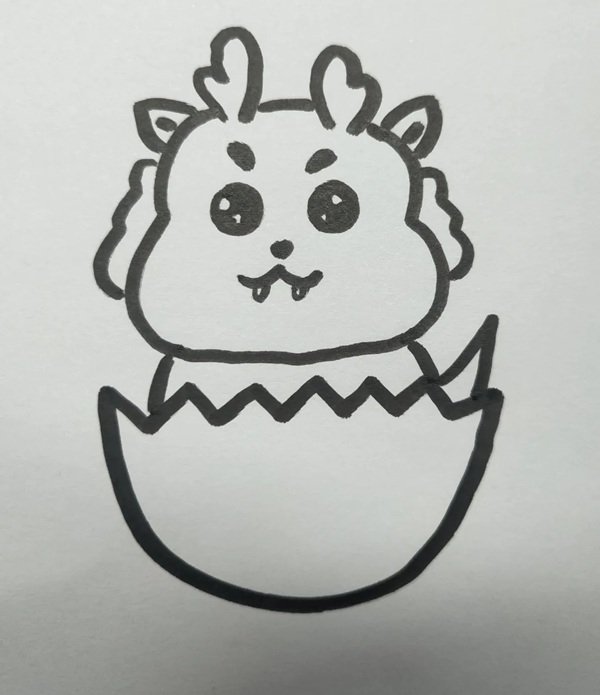 How to draw a dragon easy for kids 7