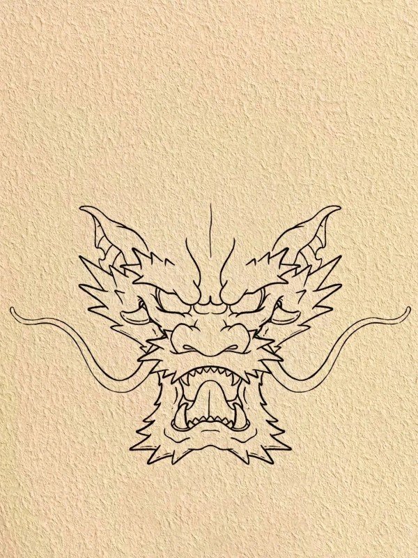 How to draw a dragon easy step by step 11