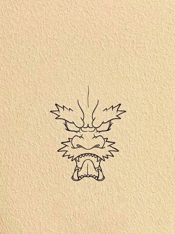 How to draw a dragon easy step by step 8