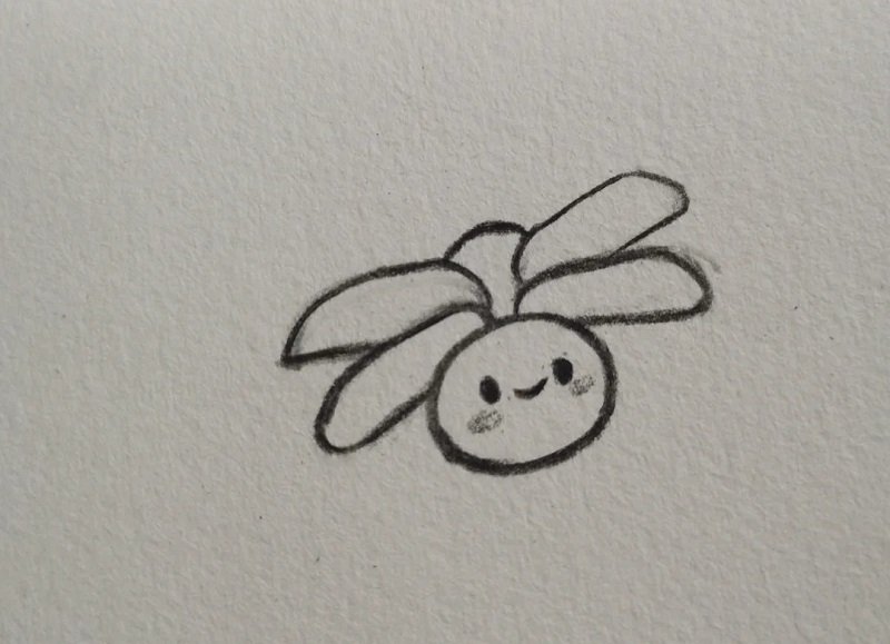 How to draw a dragonfly for kids 3
